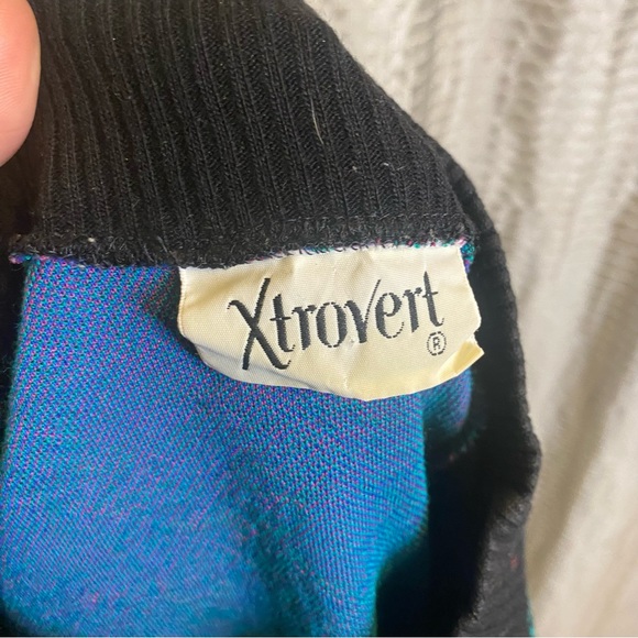Xtrovert Vintage Sweater 80s/90s Medium - Picture 4 of 5